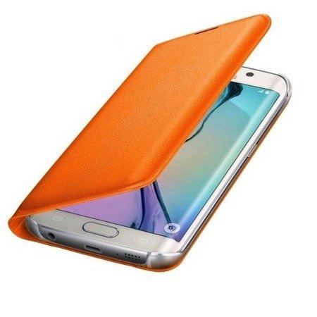 Samsung Galaxy S6 edge etui Flip Wallet EF-WG925POEGWW - pomarańczowy