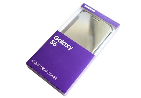 Samsung Galaxy S6 etui Clear View Cover EF-ZG920BSE - srebrny