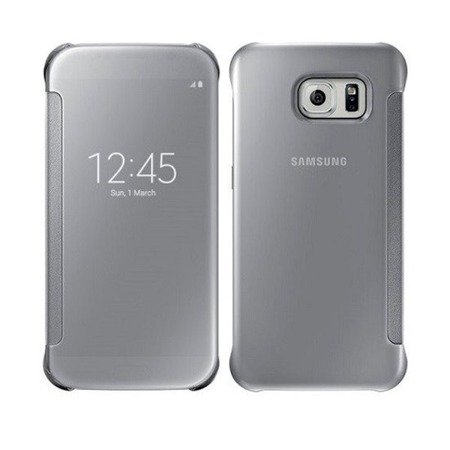 Samsung Galaxy S6 etui Clear View Cover EF-ZG920BSE - srebrny
