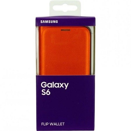 Samsung Galaxy S6 etui Flip Wallet EF-WG920POE - pomarańczowy