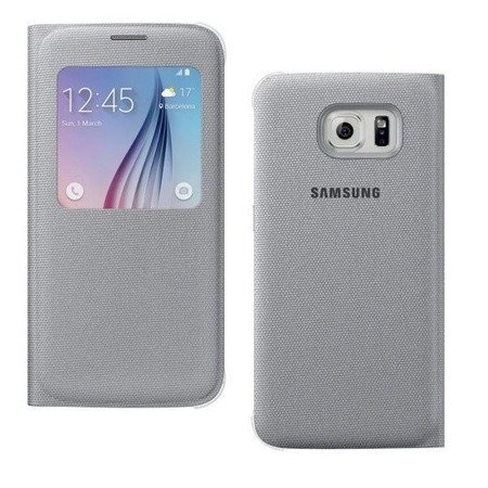 Samsung Galaxy S6 etui S View Cover EF-CG920BSE - szary