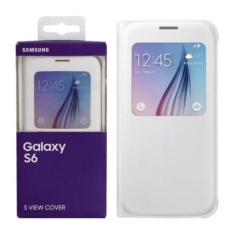 Samsung Galaxy S6 etui S View Cover EF-CG920PWEGWW - białe