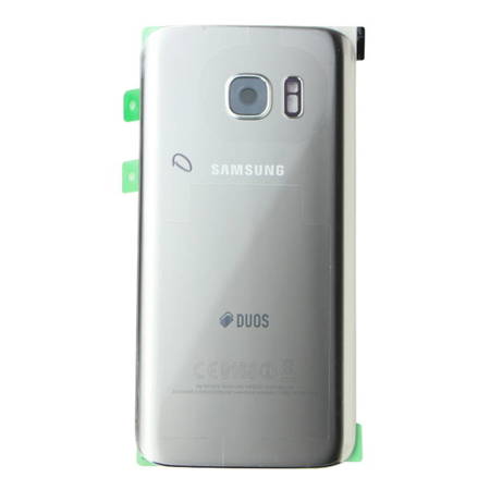 Samsung Galaxy S7 Duos klapka baterii z klejem - srebrna
