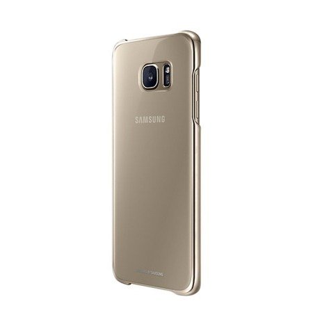 Samsung Galaxy S7 Edge etui Clear Cover EF-QG935CFEGWW - transparentne ze złotą ramką