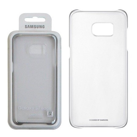 Samsung Galaxy S7 Edge etui Clear Cover EF-QG935CSEGWW - transparentne ze srebrną ramką