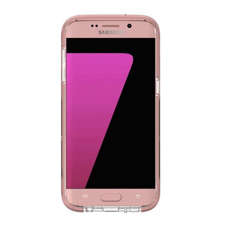 Samsung Galaxy S7 edge etui GEAR4 Piccadilly GS7E81D3 - transparentny z różową ramką