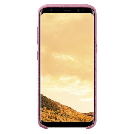 Samsung Galaxy S8 Plus etui Alcantara EF-XG955APEGWW - różowe