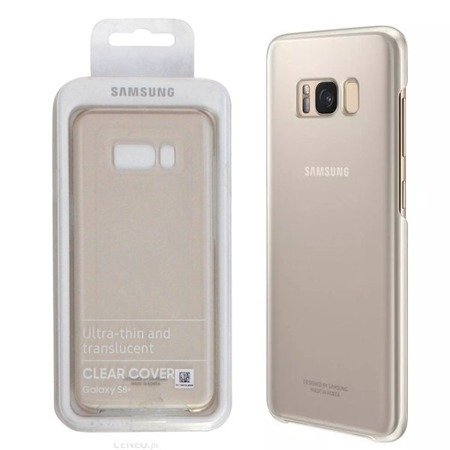 Samsung Galaxy S8+ etui Clear Cover EF-QG955CFEGWW - transparentny złoty