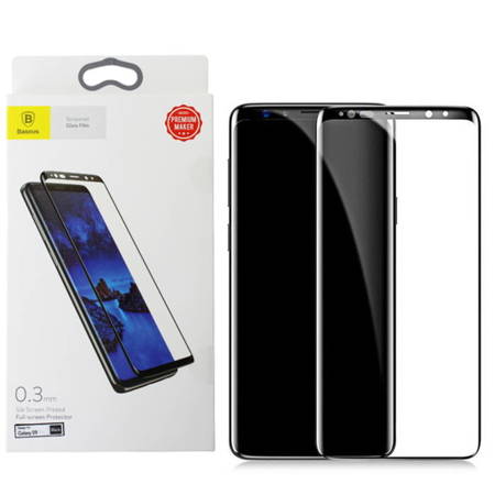Samsung Galaxy S9 szkło hartowane na cały wyświetlacz Baseus - czarne