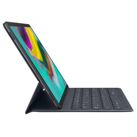Samsung Galaxy Tab S5e 10.5 etui z klawiaturą w układzie hiszpańskim Book Cover Keyboard EJ-FT720BBEGES - czarne