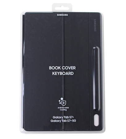 Samsung Galaxy Tab S7 Plus/ S8 Plus etui z klawiaturą Book Cover Keyboard EF-DT970UBEGEU - czarne