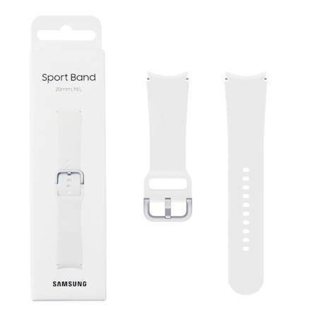 Samsung Galaxy Watch 4/ Watch 4 Classic 20 mm pasek Sport Band M/L ET-SFR87LWEGEU - biały