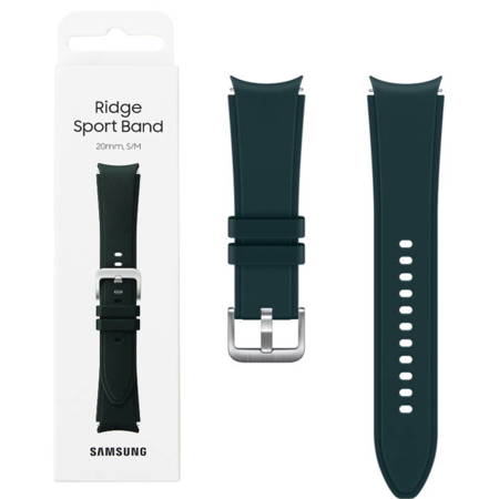 Samsung Galaxy Watch 4/ Watch 4 Classic/ Watch 5/ Watch 5 Pro 20 mm pasek Ridge Sport Band S/M ET-SFR88SGEGWW - zielony