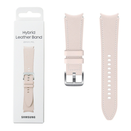 Samsung Galaxy Watch 4/ Watch 5 20 mm pasek M/L Hybrid Leather Band ET-SLR89LPEGWW - różowy