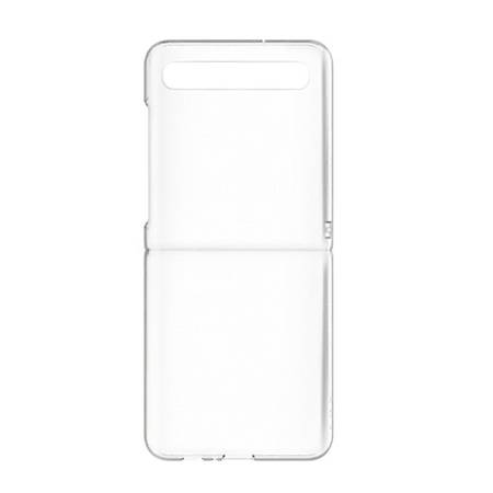 Samsung Galaxy Z Flip/ Z Flip 5G etui Slim Cover with Sticker GP-FPF700HICTW - transparentne + naklejki