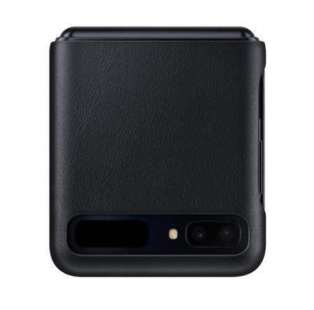 Samsung Galaxy Z Flip etui skórzane Leather Cover EF-VF700LBEGWW - czarne