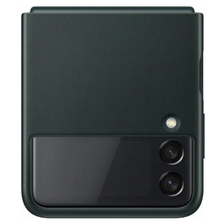 Samsung Galaxy Z Flip3 etui skórzane Leather Cover EF-VF711LGEGWW - zielone