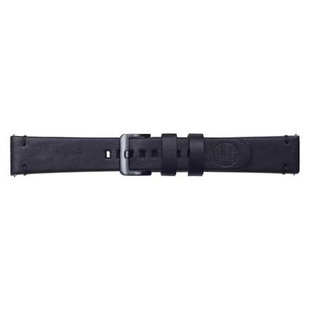 Samsung Gear Sport/ Galaxy Watch 42 mm pasek Leather Watch Strap 20mm GP-R815BREEAAA - czarny