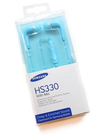 Samsung HS330 słuchawki z mikrofonem - niebieskie