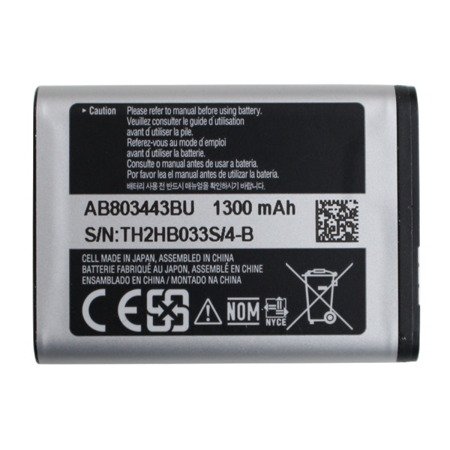 Samsung Solid C3350 oryginalna bateria AB803443BU - 1300 mAh 