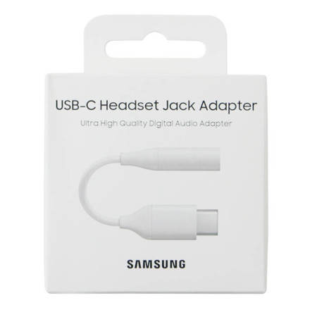 Samsung adapter słuchawkowy z USB-C na 3.5 mm EE-UC10JUWEGWW - biały