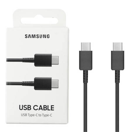 Samsung kabel z USB-C na USB-C EP-DA705BBEGWW 1 m - czarny