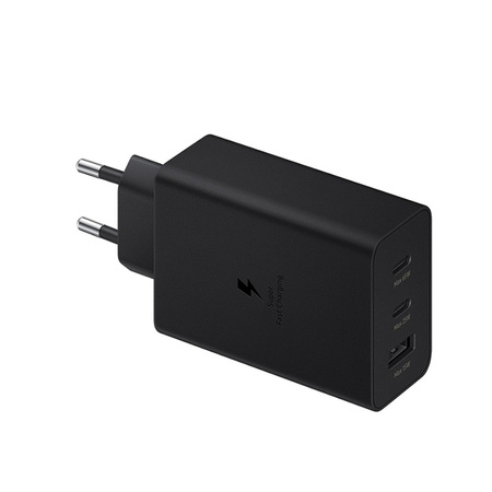 Samsung ładowarka sieciowa 2x USB-C, USB-A EP-T6530NBEGEU - 65W