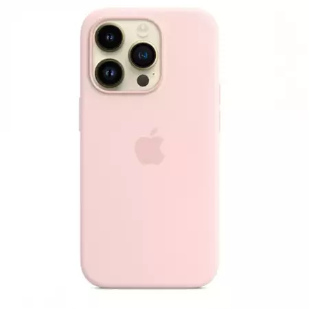 Silikonowe etui Apple Silicone Case Magsafe do iPhone 14 Pro - różowe (Chalk Pink)