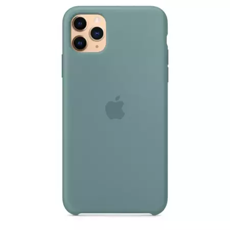 Silikonowe etui Apple Silicone Case do iPhone 11 Pro Max - zielone (Cactus)