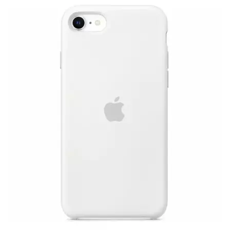 Silikonowe etui Apple Silicone Case do iPhone SE 2020/ SE 2022  - białe (White)