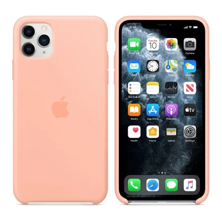 Silikonowe etui Apple iPhone 11 Pro Max Silicone Case - grejpfrutowy (Grapefruit)