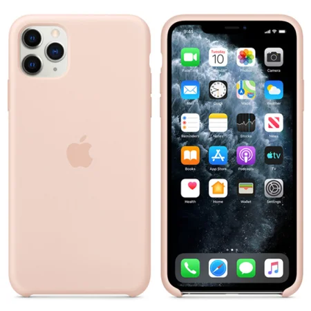 Silikonowe etui Apple iPhone 11 Pro Max Silicone Case - piaskowy róż (Pink Sand)