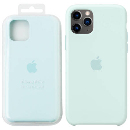 Silikonowe etui Apple iPhone 11 Pro Silicone Case - niebieskie (Seafoam)