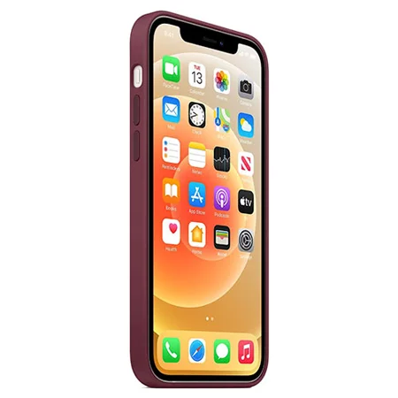 Silikonowe etui Apple iPhone 12 Pro Max Silicone Case MagSafe - fioletowe (Plum)