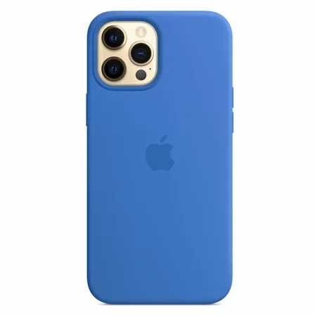 Silikonowe etui Apple iPhone 12 Pro Max Silicone Case MagSafe - niebieskie (Capri Blue)