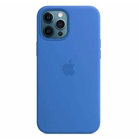 Silikonowe etui Apple iPhone 12 Pro Max Silicone Case MagSafe - niebieskie (Capri Blue)