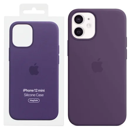 Silikonowe etui Apple iPhone 12 mini Silicone Case MagSafe - fioletowe (Amethyst)