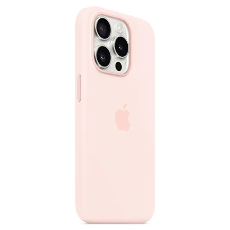 Silikonowe etui Apple iPhone 15 Pro Max Silicone Case MagSafe - różowe (Light Pink)