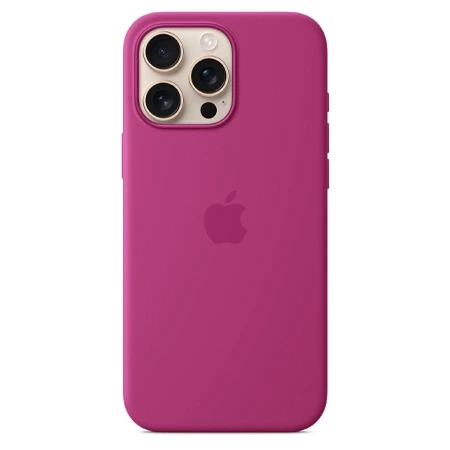 Silikonowe etui Apple iPhone 16 Pro Max Silicone Case MagSafe - fuksja (Fuchsia)