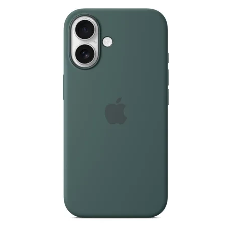 Silikonowe etui Apple iPhone 16 Silicone Case MagSafe - zielone (Lake Green)