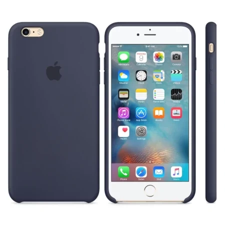 Silikonowe etui Apple iPhone 6 Plus/ 6s Plus - granatowe (Midnight Blue)