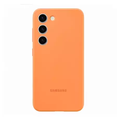 Silikonowe etui Samsung Silicone Case do Galaxy S23 - pomarańczowe