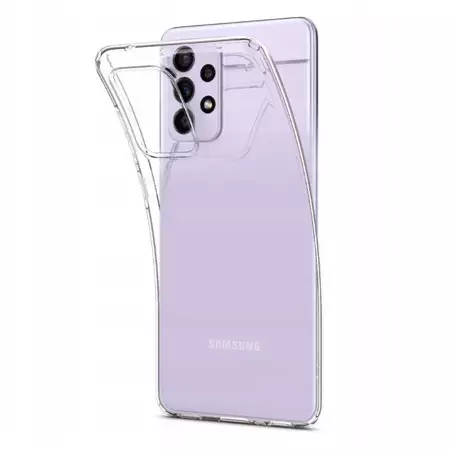 Silikonowe etui Spigen Crystal Flex do Samsung Galaxy A72 - transparentne