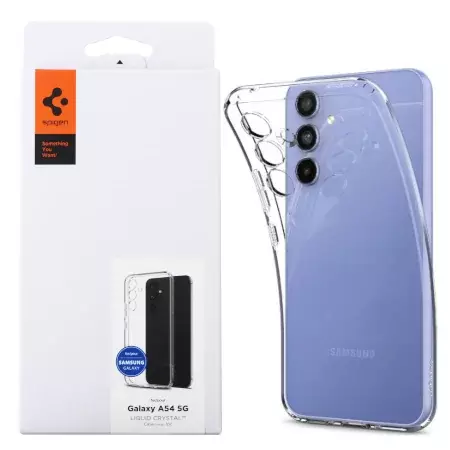 Silikonowe etui Spigen Liquid Crystal do Samsung Galaxy A54 5G - transparentne