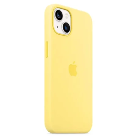 Silikonowe etui do Apple iPhone 13 Silicone Case MagSafe - żółte (Lemon Zest)