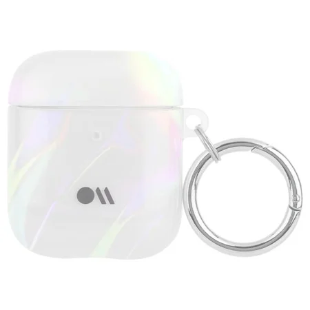 Silikonowe etui na Apple Airpods 1/ gen. 2 Case-Mate Soap Bubble - półprzezroczyste (Iridescent)