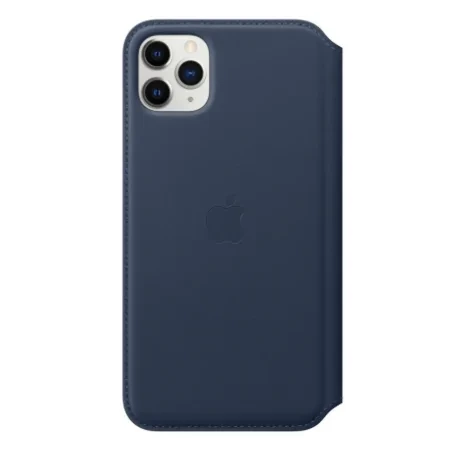 Skórzane etui Apple iPhone 11 Pro Max Leather Folio - granatowe (Deep Sea Blue)