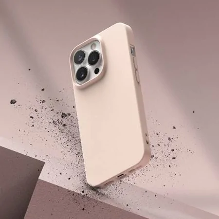 Slikonowe etui na Apple iPhone 13 Pro Max Ringke Air S - piaskowy róż