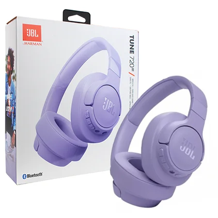 Słuchawki bezprzewodowe JBL Bluetooth Tune 720BT - fioletowe