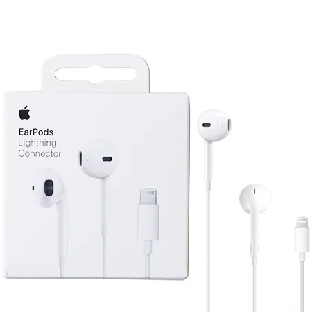 Słuchawki przewodowe Apple EarPods Lightning Connector - białe